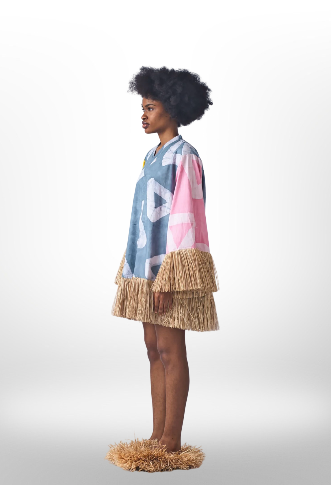 Raffia Doll Mini Dress