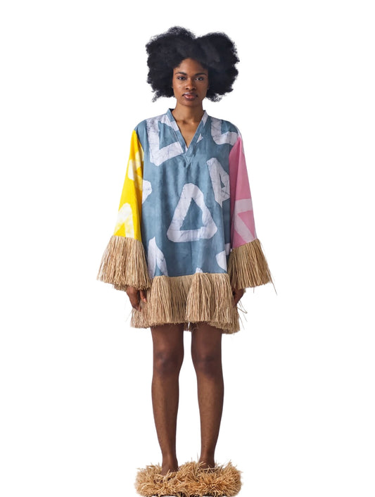 Raffia Doll Mini Dress