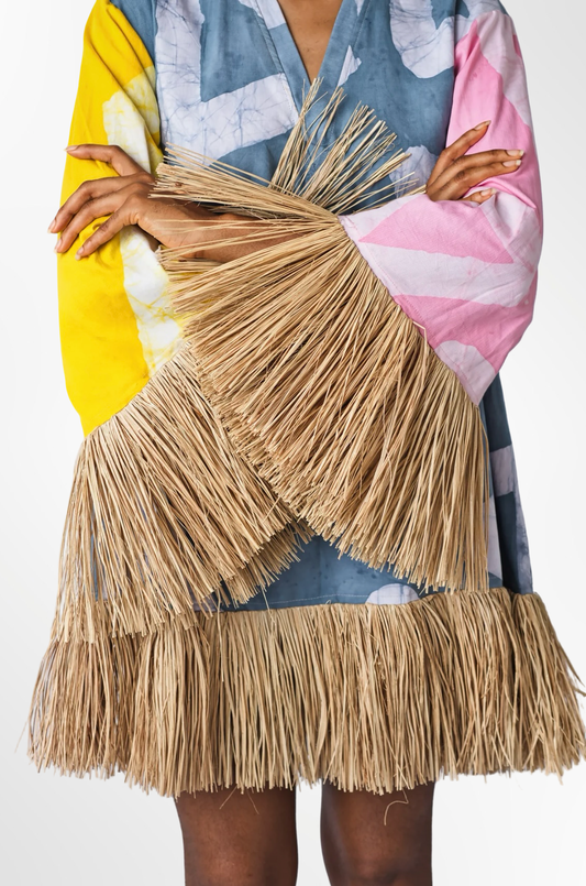 Raffia Doll Mini Dress