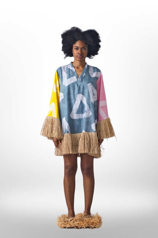 Raffia Doll Mini Dress